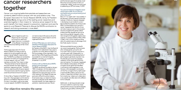 Bringing cancer researchers together: Interview with EACR President in Research Features