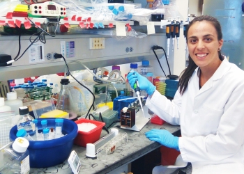 Travel Fellowship Paula Llabata at her bench