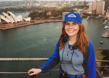 Rebecca Steele on Sydney Harbour Bridge
