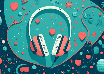 Graphic of headphones