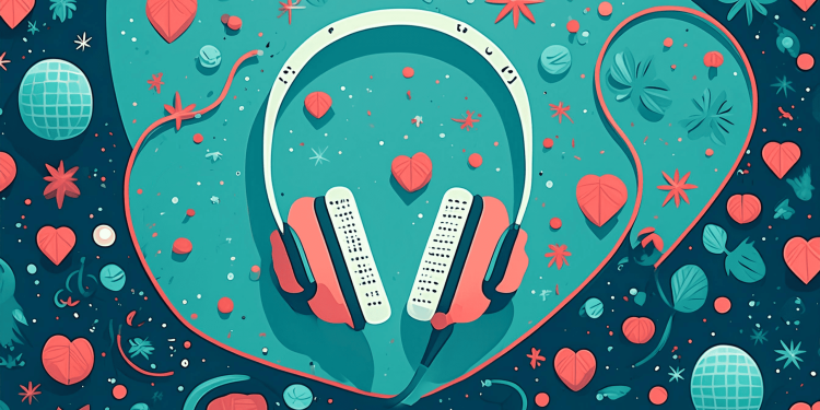 Graphic of headphones