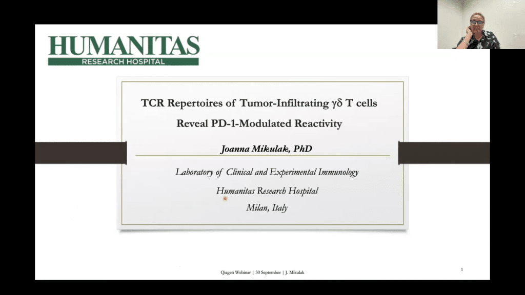 VIDEO | TCR Repertoires of Tumor-Infiltrating γδ T Cells Reveal PD-1-Modulated Reactivity