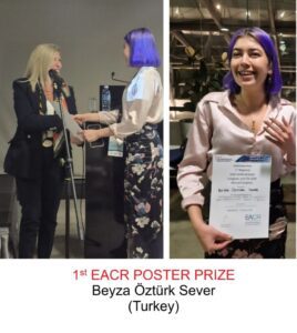 Beyza Ozturk Seve receiving her poster prize