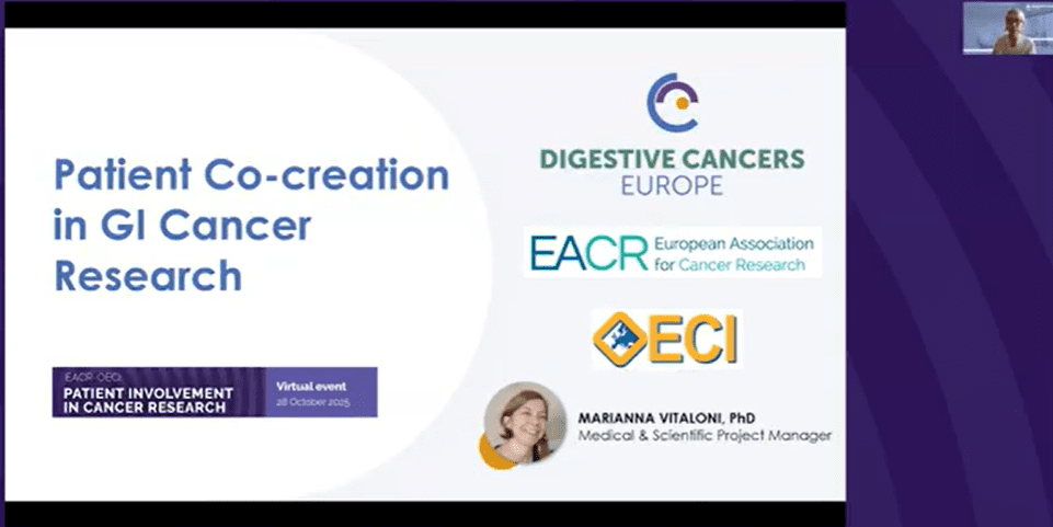 VIDEO | Marianna Vitaloni, ‘Patient Co-creation in GI Cancer Research’