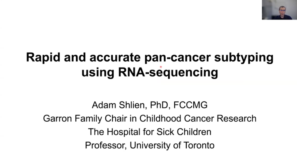 VIDEO | Rapid and accurate pan-cancer subtyping using RNA-sequencing